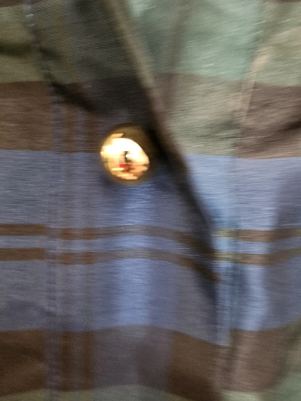 Tuckernuck Plaid Iridescent Metallic Popover Tunic Blouse Size XL